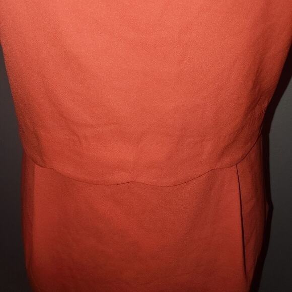 Charming Charlie size medium orange scalloped top dress with side zipper - Picture 4 of 9